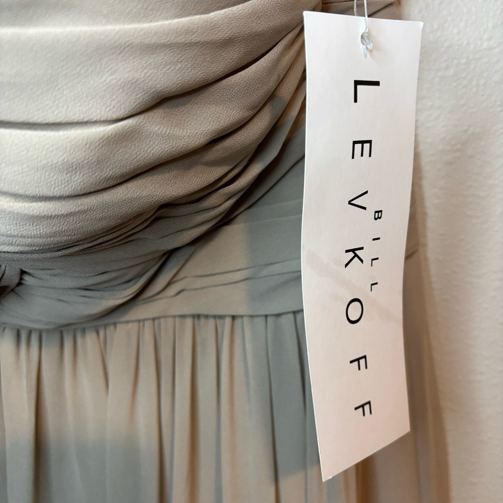 Bill Levkoff NWT Strapless Taupe Dress Size 8 - Picture 6 of 9
